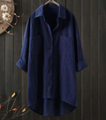 Barham · NW SH-40 — Cotton-Linen Long-Sleeve Shirt