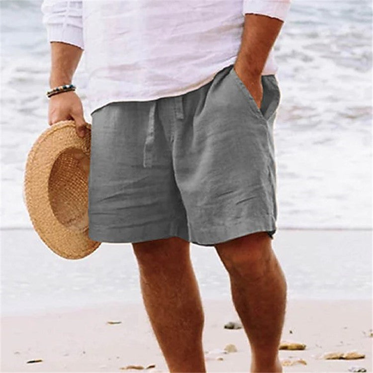 Oberon · NW TP-45 — Elasticated Cotton-Linen Short