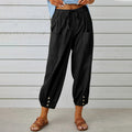 Bridgewater · NW TP-22 — Elasticated Wide-Leg Cotton-Linen Trouser