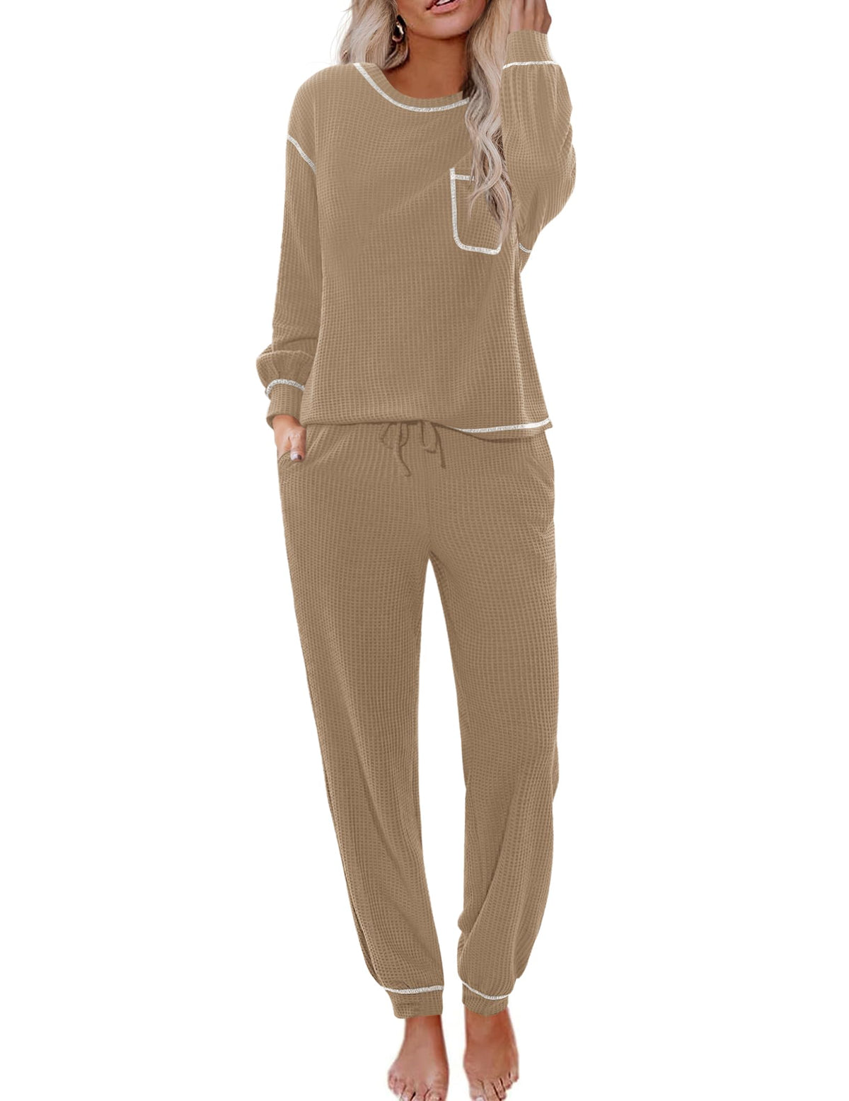 Mellow · NW LD-12 — Waffle Knit Lounge Set