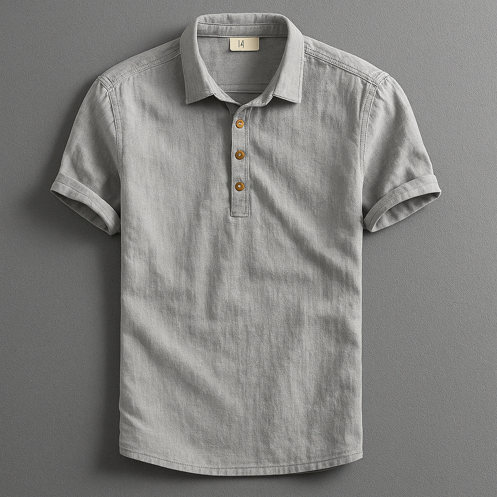 Sorrento · NW LN-08 — short-sleeve linen-blend shirt