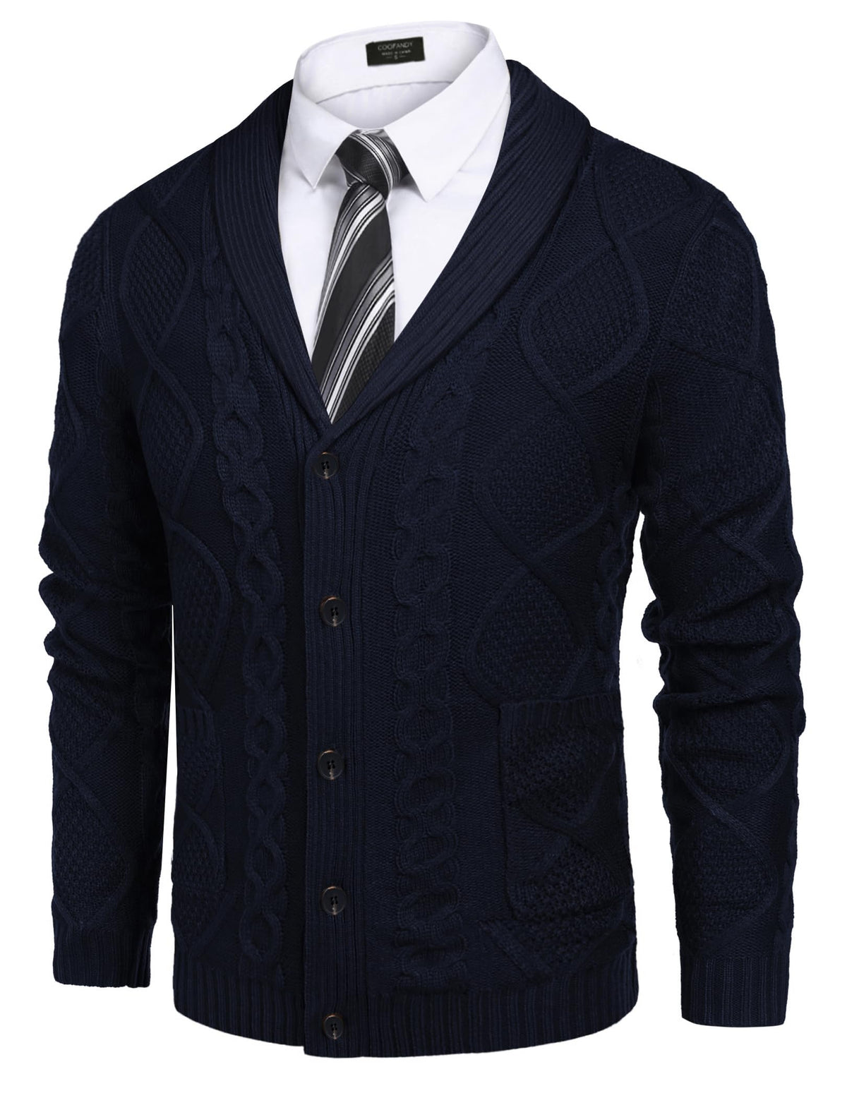 Harbor · NW CW-C15 — merino shawl cardigan
