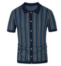Sheoak · NW KT-40 — Men's Short-Sleeve Knitted Polo
